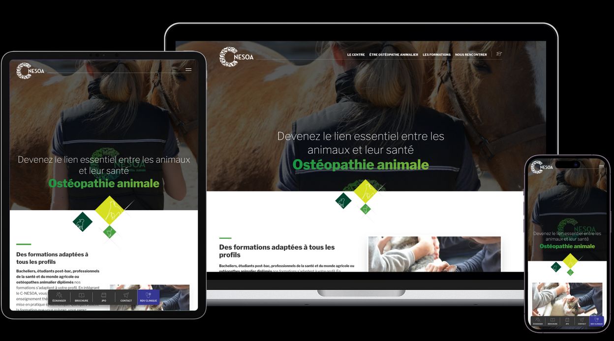 Site internet optimisé par agence de communication YB