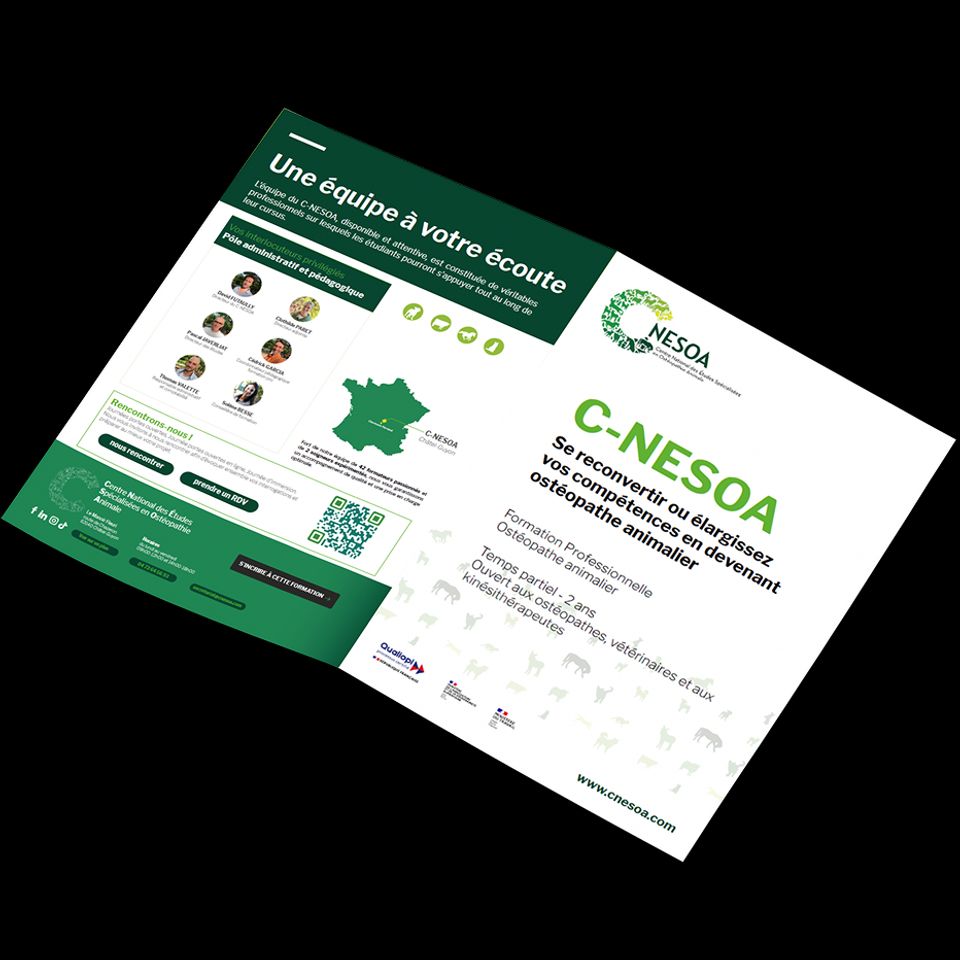 Plaquette C-NESOA par l'agence de communication YB